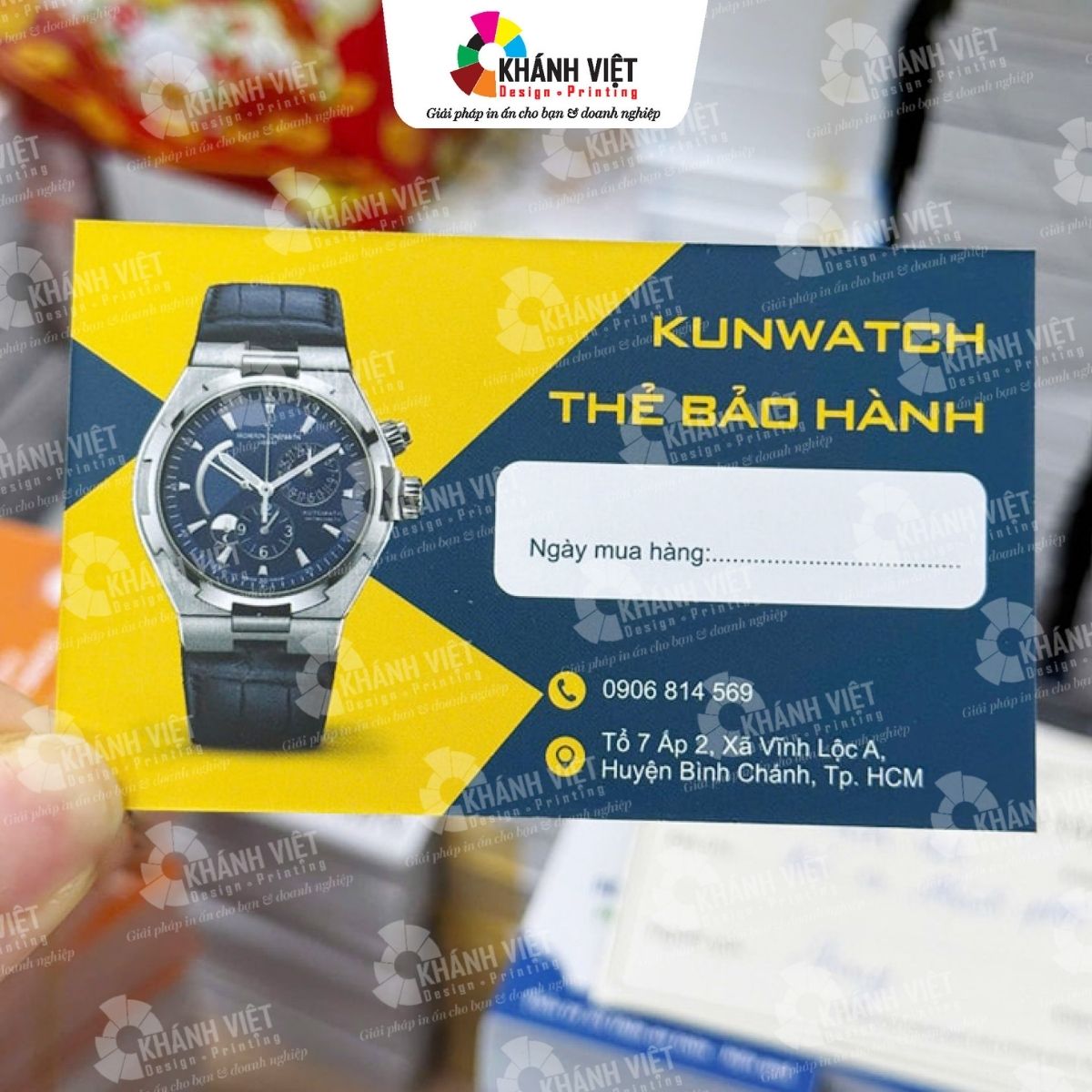 Thẻ bảo hành đồng hồ đẹp