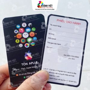Phiếu bảo hành ấn tượng