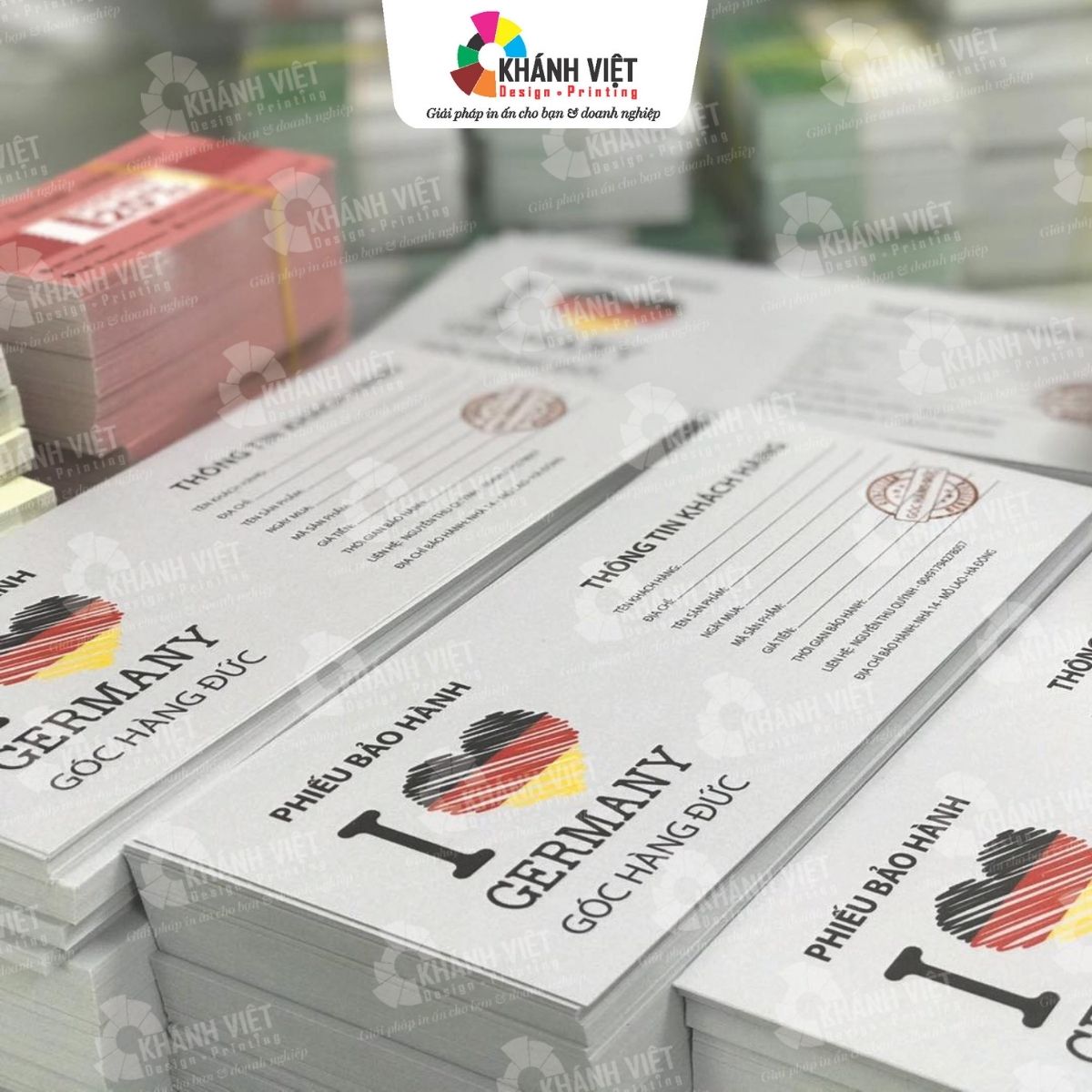 Phiếu bảo hành sản phẩm ấn tượng