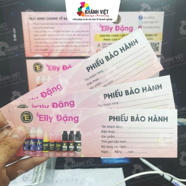 Phiếu bảo hành sản phẩm chuyên nghiệp