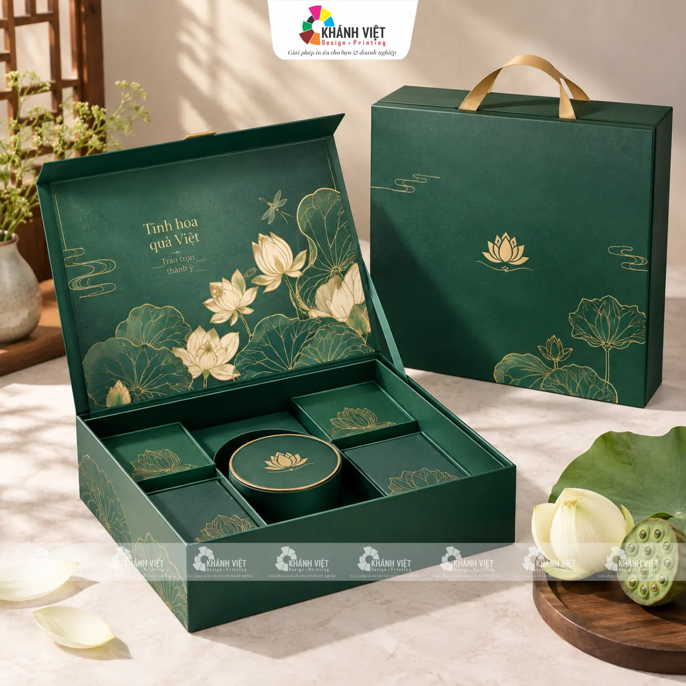 Mẫu hộp cứng có ngăn bên trong