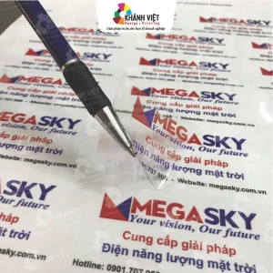 In decal trong suốt