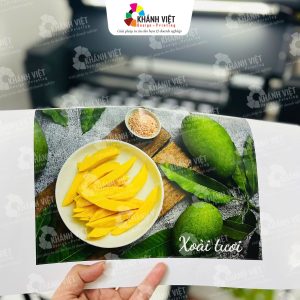 Tem nhãn xoài tươi thiết kế theo yêu cầu