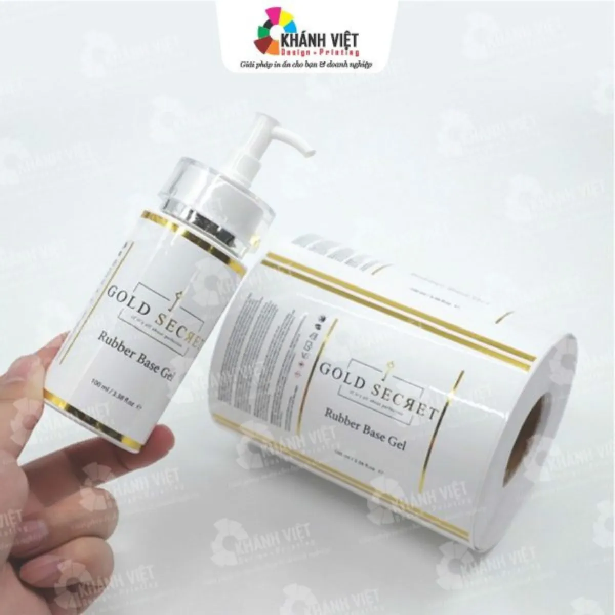 Kỹ thuật cán bóng cho tem nhãn mỹ phẩm