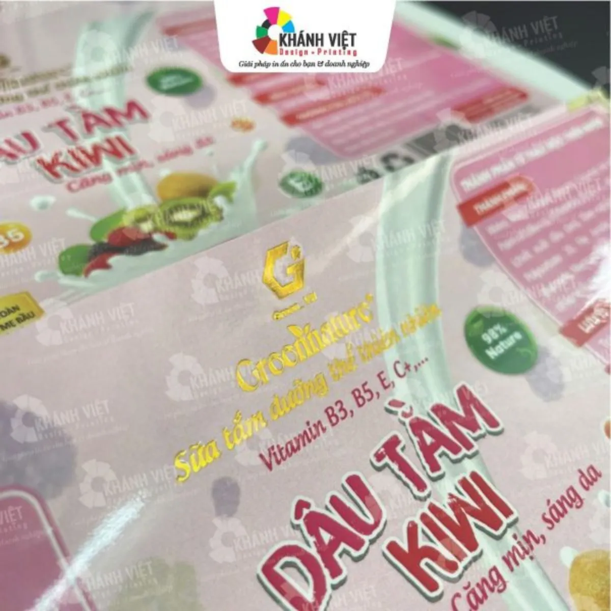 Loại tem nhãn mỹ phẩm decal giấy