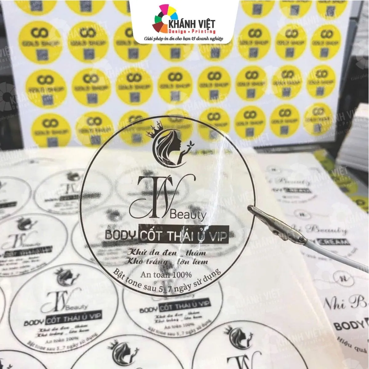 Mẫu in decal pvc trong suốt