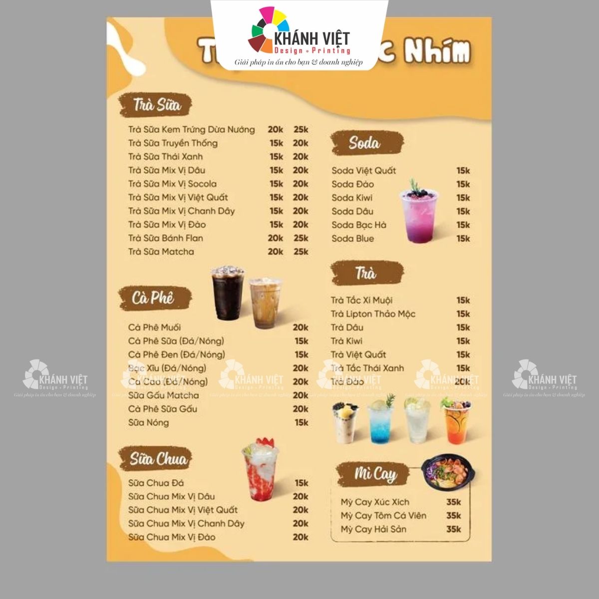 Menu độc đáo cho các quán trà sữa - 1