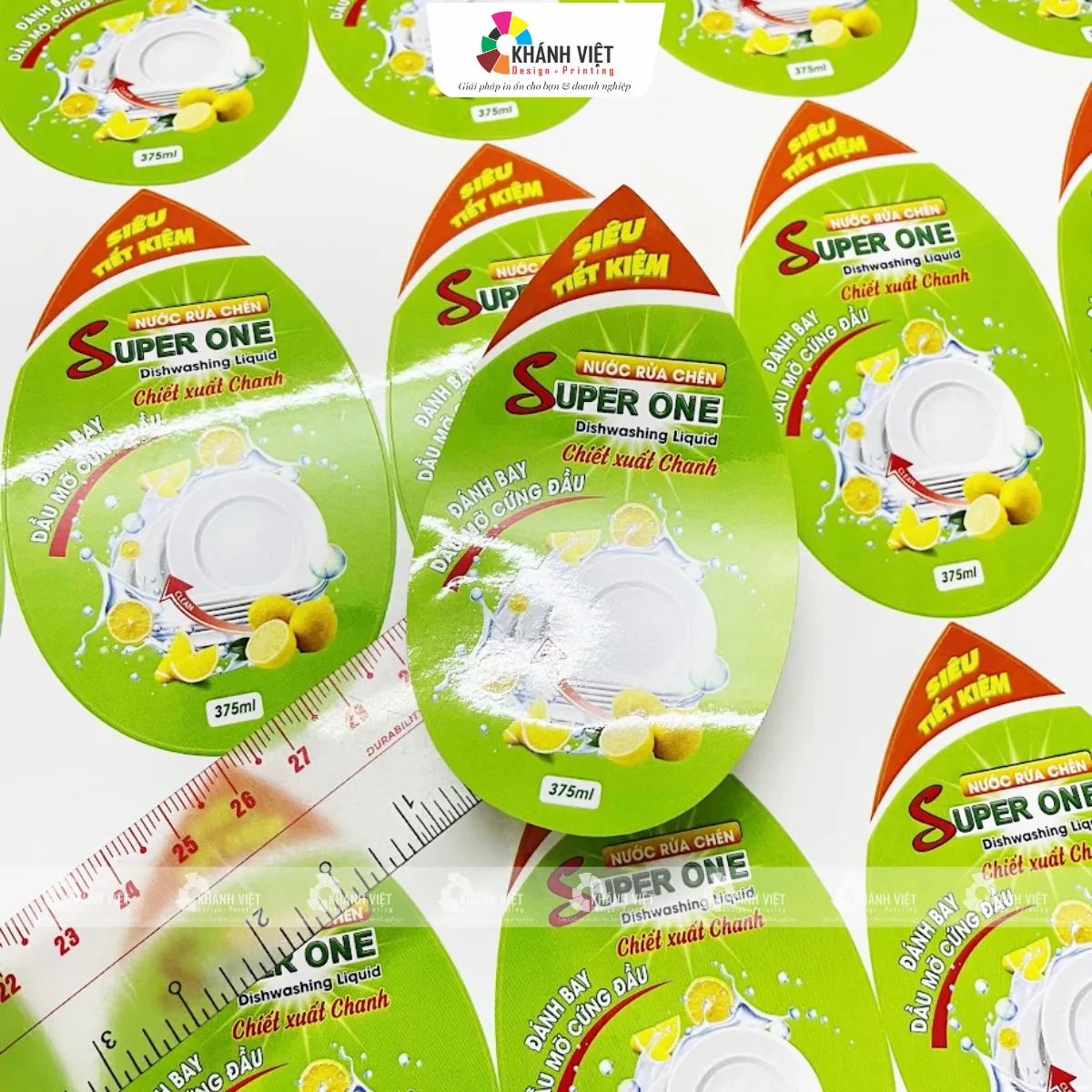 In tem nhãn dán chai lọ decal nhựa chống nước