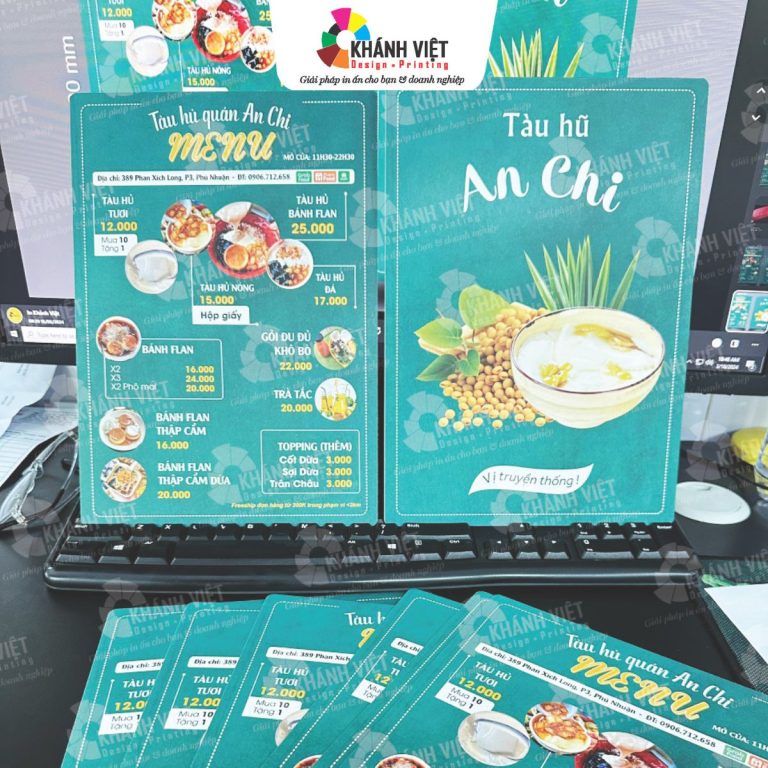 Các Kích Thước Menu Phổ Biến Và Được Sử Dụng Nhiều