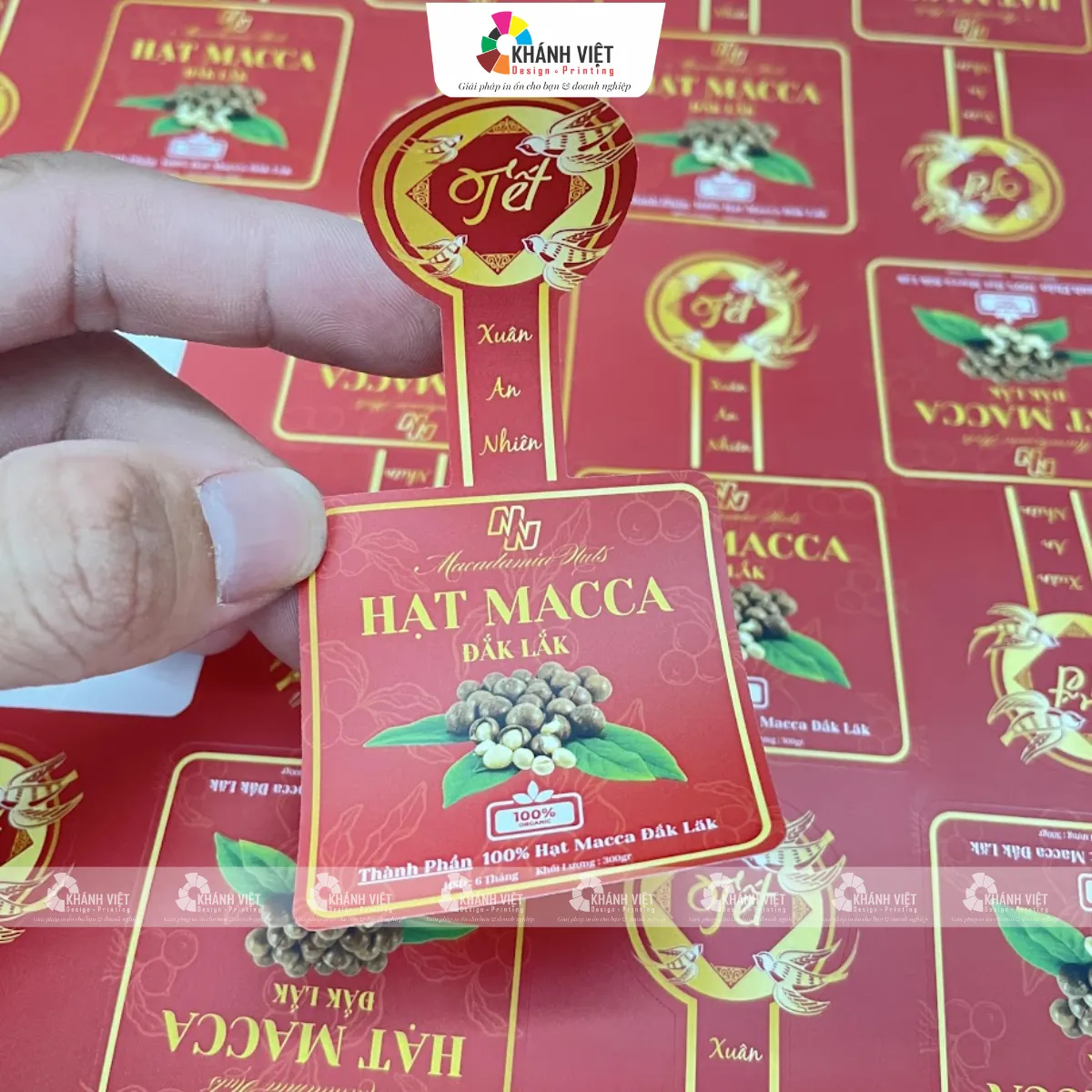 Mẫu tem nhãn dán chai lo decal giấy