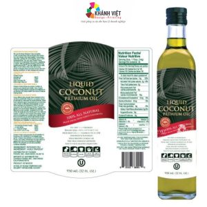 Tem nhãn dầu ăn, dầu lạc, dầu thực vật đẹp - 011