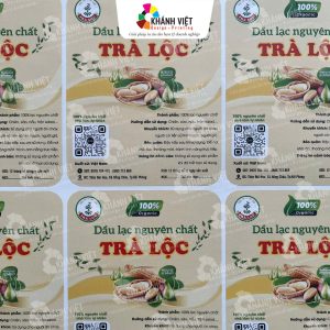 Tem nhãn dầu ăn, dầu lạc, dầu thực vật đẹp - 04