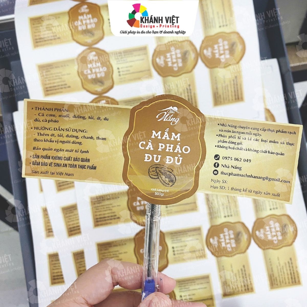 Tem nhãn cà pháo chuyên nghiệp, đẹp mắt - 2