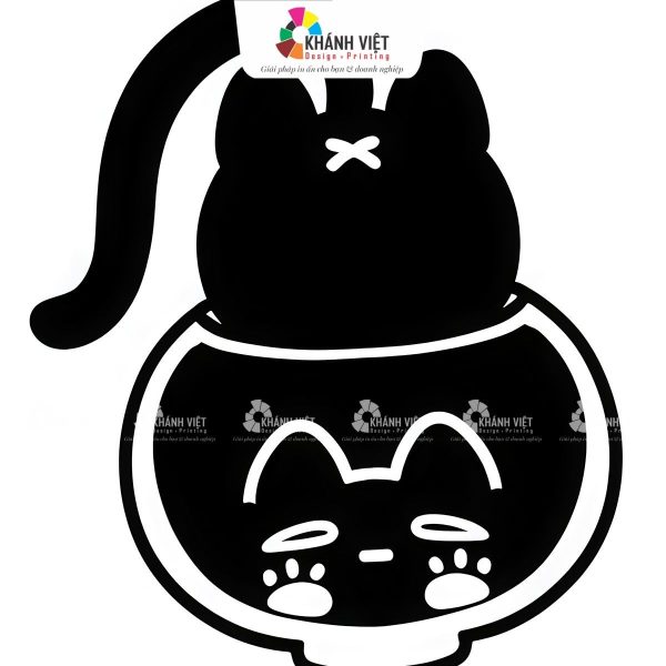 55+ Mẫu Sticker Trắng Đen Đẹp, Cực Nét, Ấn Tượng