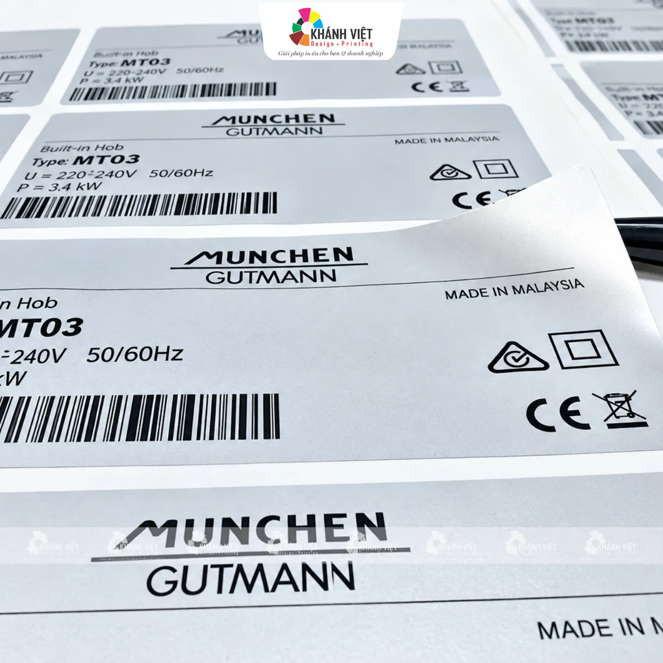 Mẫu tem bảo hành decal xi bạc