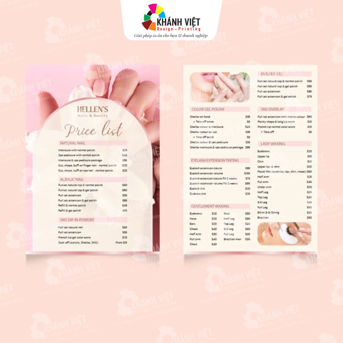 Mẫu voucher đẹp cho các tiệm spa, nails - 13