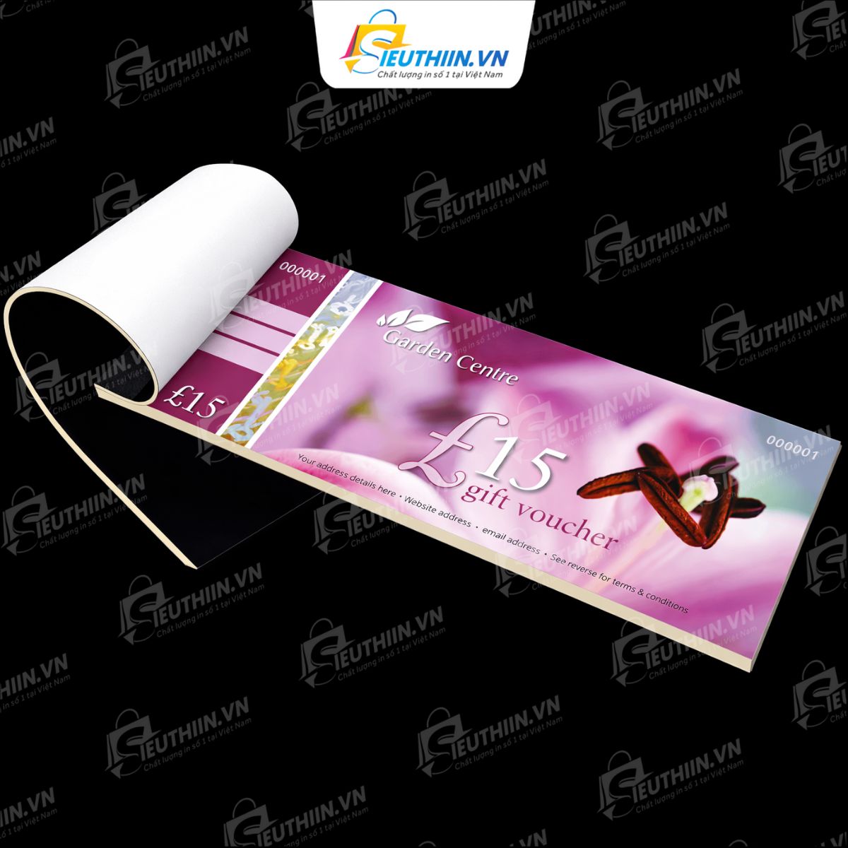 Mẫu voucher cuốn dạng xé đẹp mắt - 20