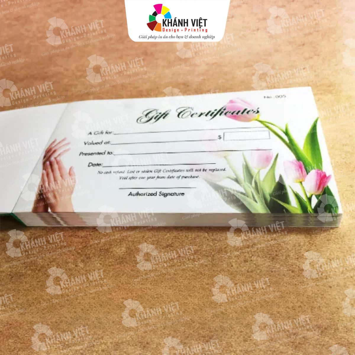 Mẫu voucher cuốn dạng xé đẹp mắt - 9