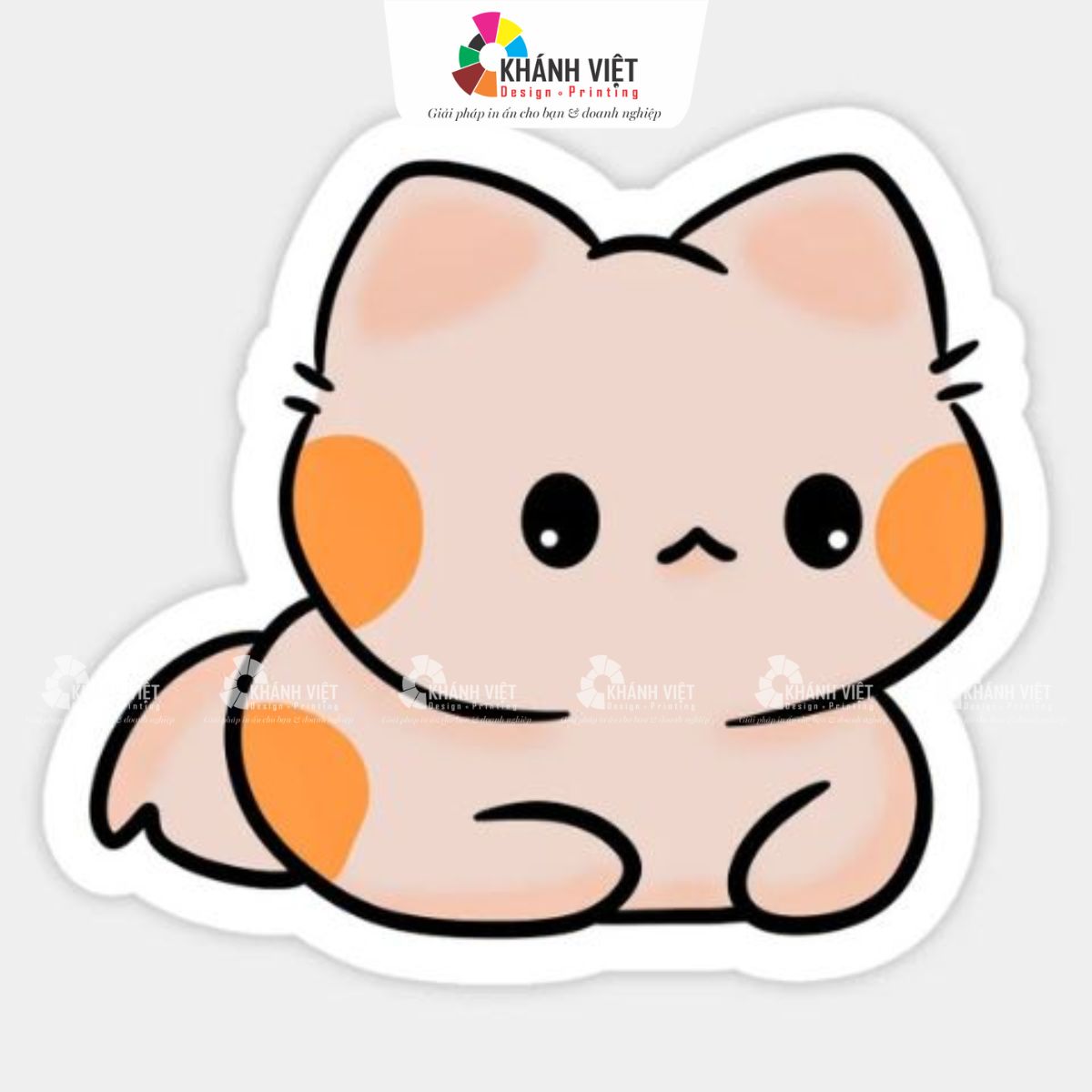 Hình dán mèo con dễ thương