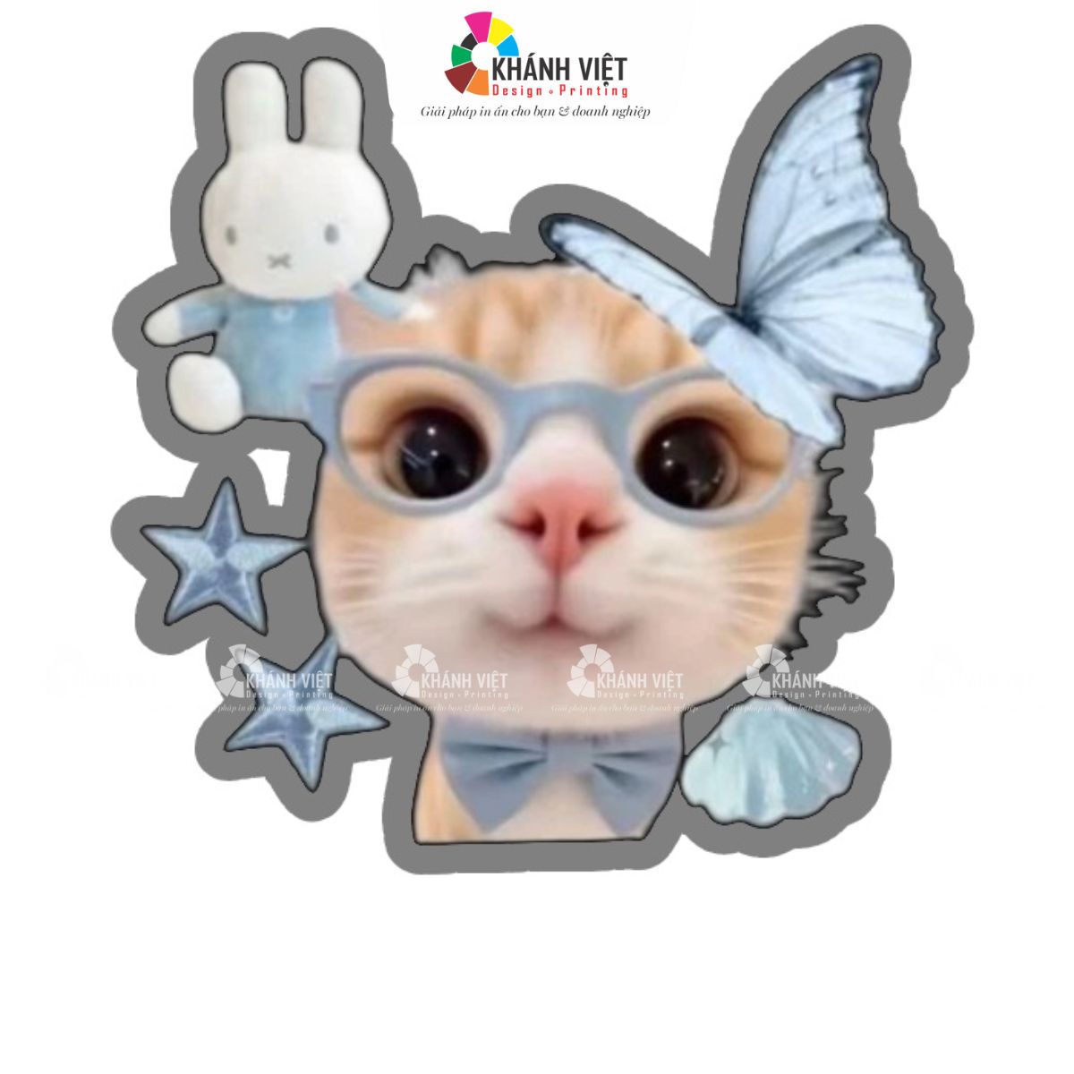 Sticker mèo điệu đà