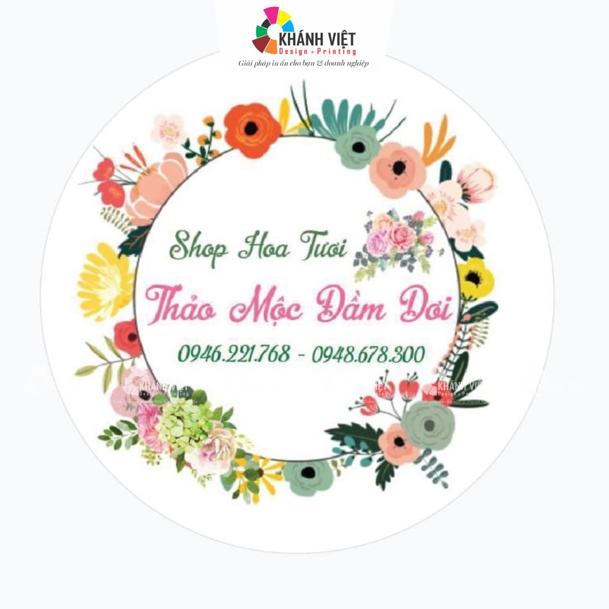 Tem nhãn đẹp cho các tiệm hoa - 1