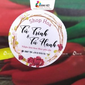 Tem nhãn đẹp cho các tiệm hoa - 9
