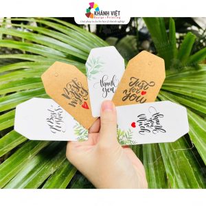 Tag giấy kraft nâu, kraft trắng đẹp mắt