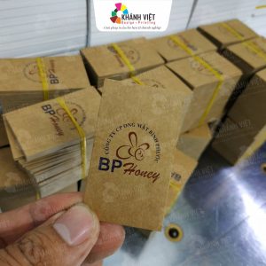 In tag giấy Kraft