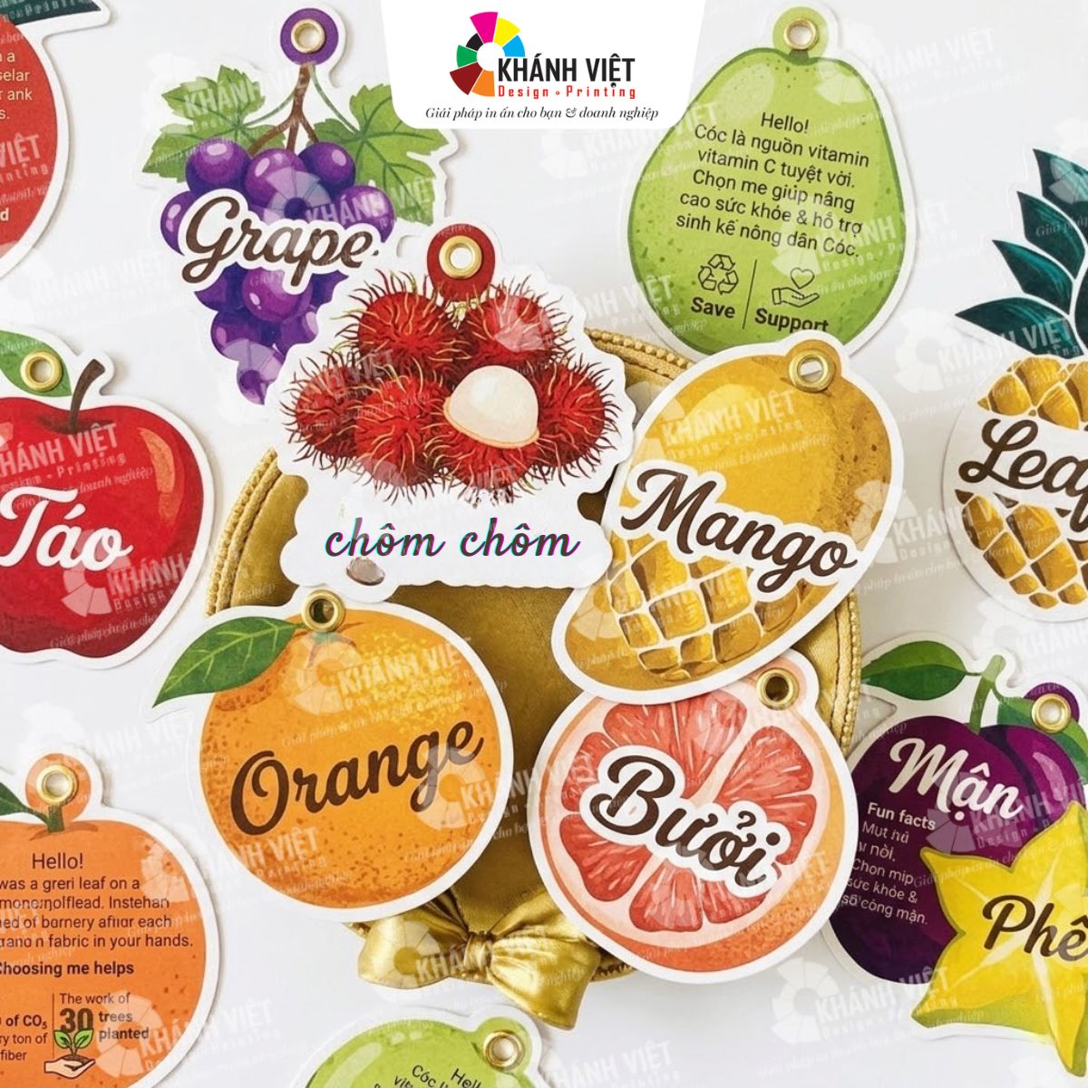 Tag hoa quả ấn tượng