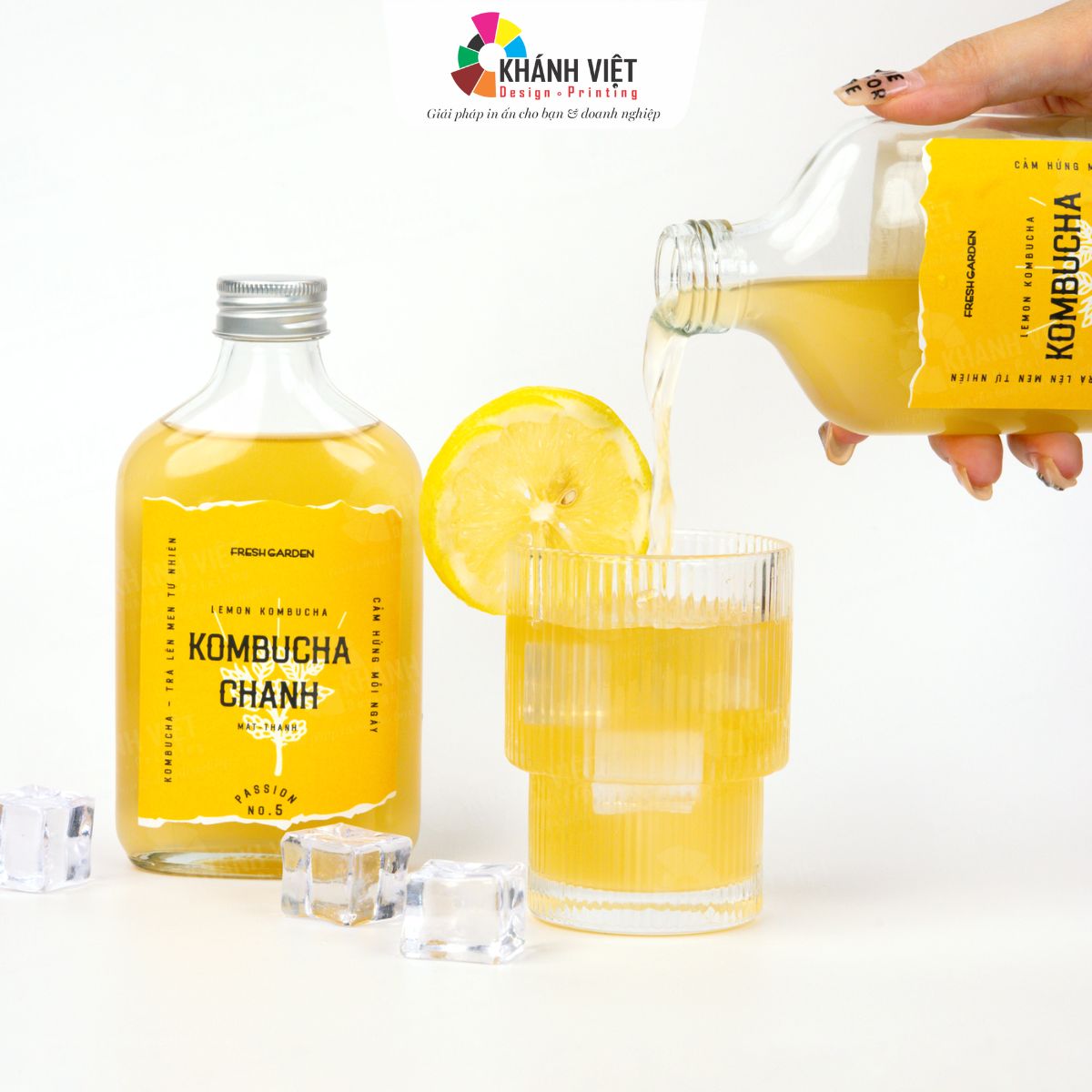 Tem dán chai kombucha đẹp, chuyên nghiệp - 10