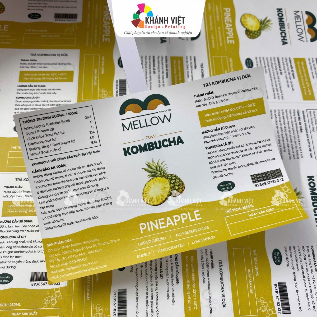 Tem dán chai kombucha đẹp, chuyên nghiệp - 8