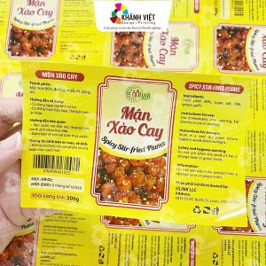 In tem nhãn mận sấy