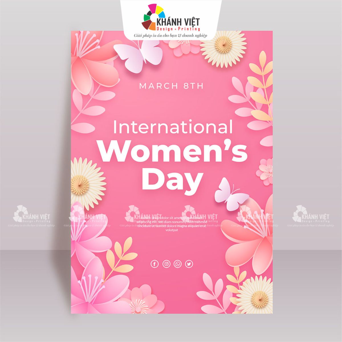 Thiệp chúc mừng ngay 8/3 đẹp, ý nghĩa - 1