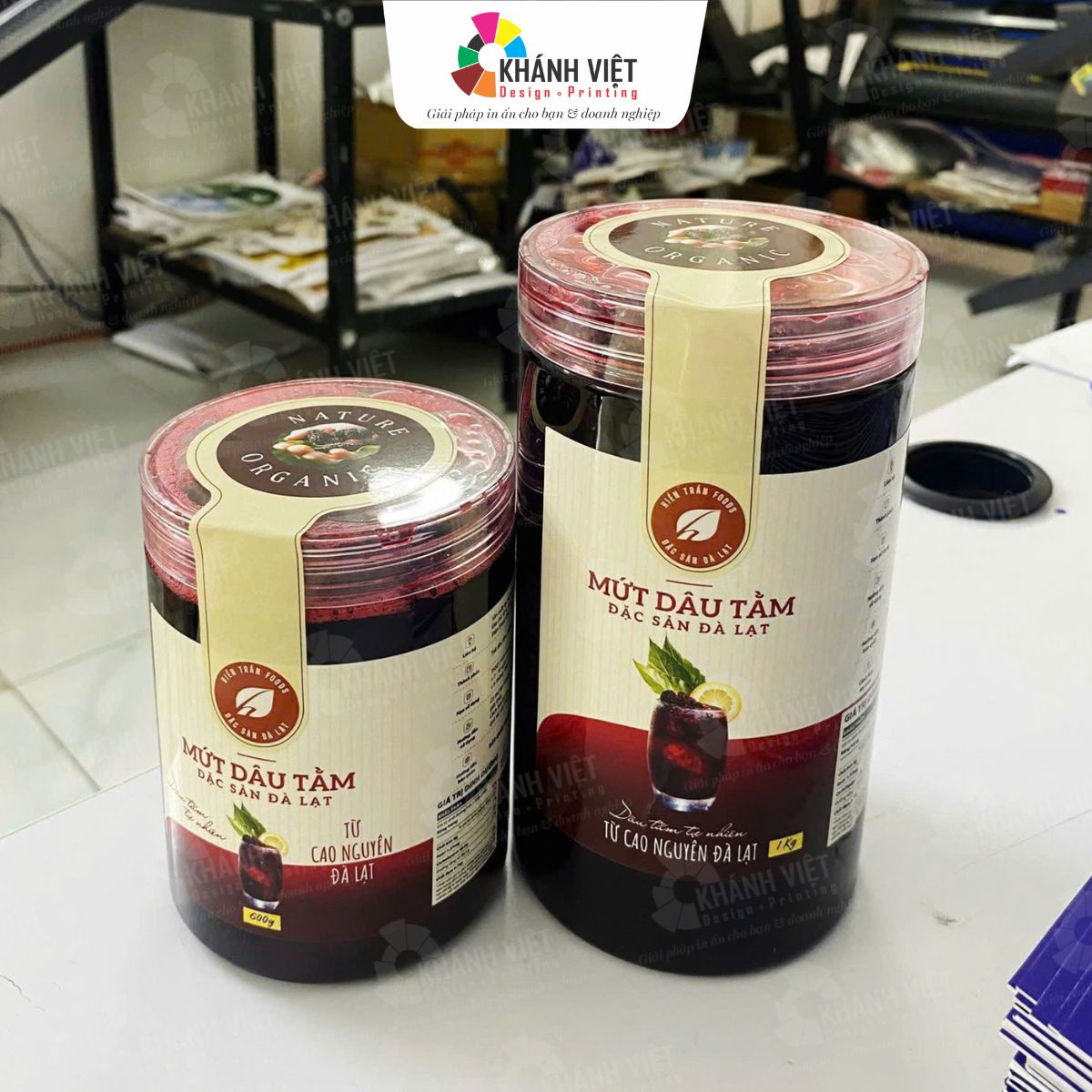 Decal nhựa dán chai thủy tinh