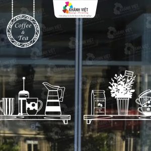 Decal trong in mực trắng ấn tượng - Mẫu 10