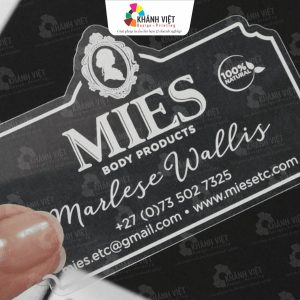 Decal trong in mực trắng ấn tượng - Mẫu 4