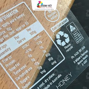 Decal trong in mực trắng ấn tượng - Mẫu 7