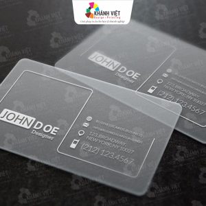 Danh thiếp chữ trắng đẹp, nổi bật - 2