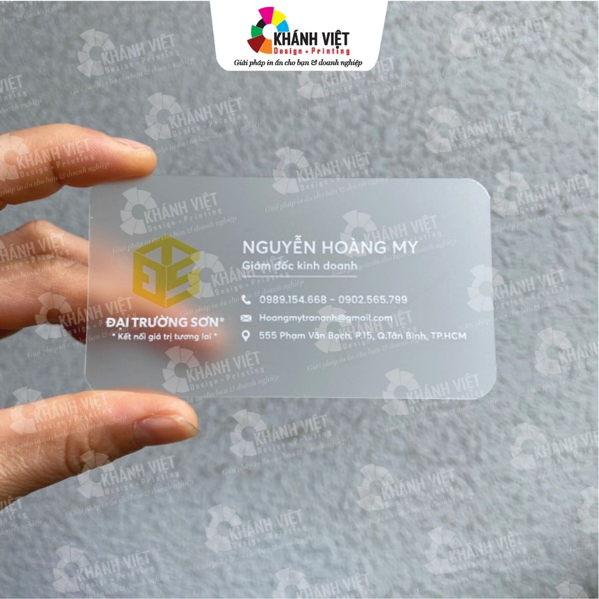 In card nhựa theo yêu cầu - Mẫu 20