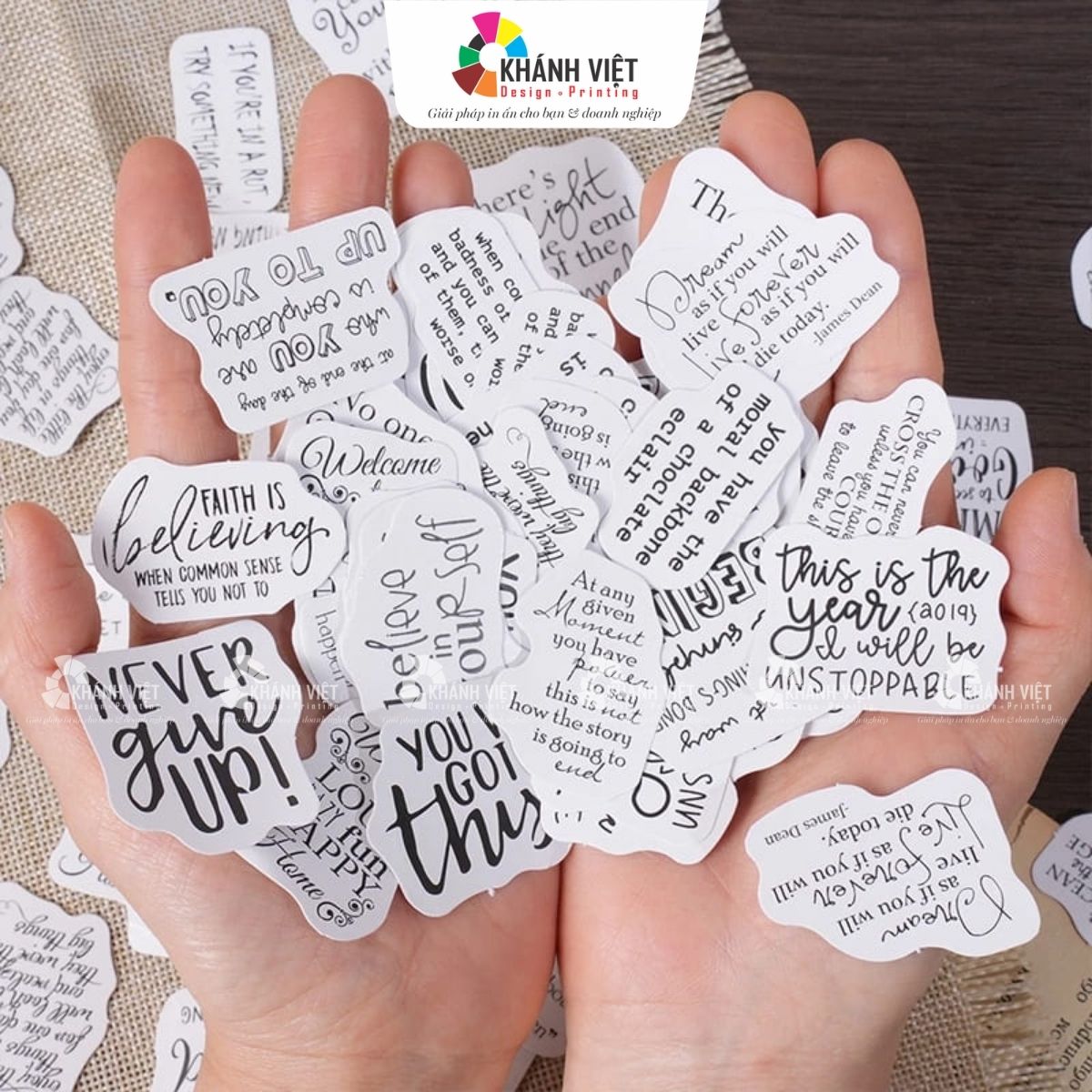 Mẫu sticker hình chữ, câu nói đẹp - 12