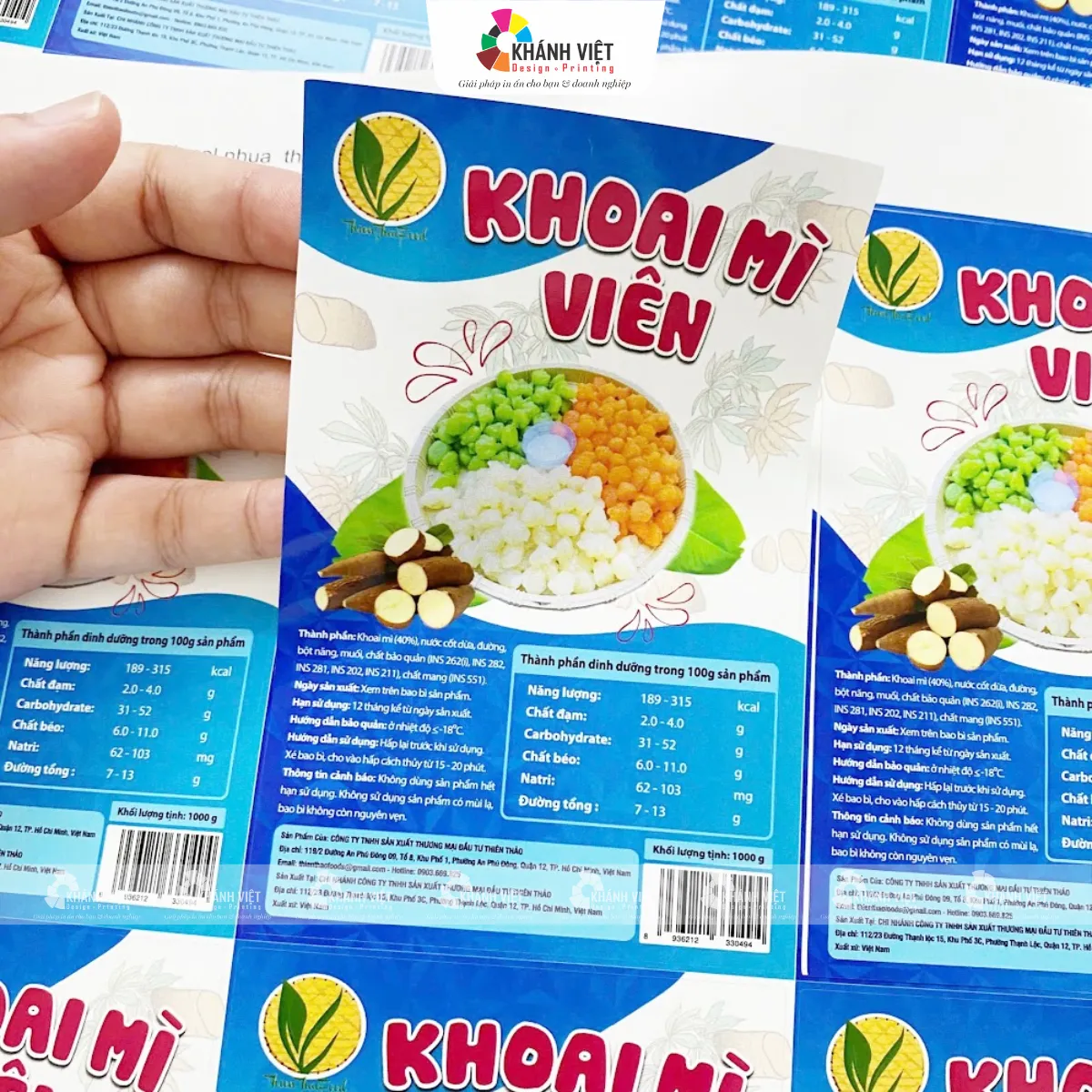 Thông tin cần thiết khi in tem nhãn