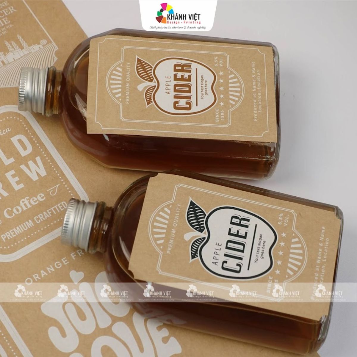 Ưu điểm của việc in mực trắng trên giấy Kraft