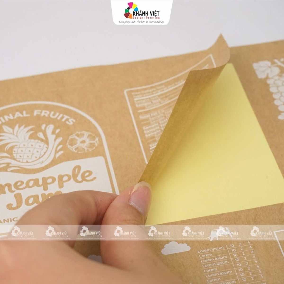In mực trắng trên giấy Kraft là gì?