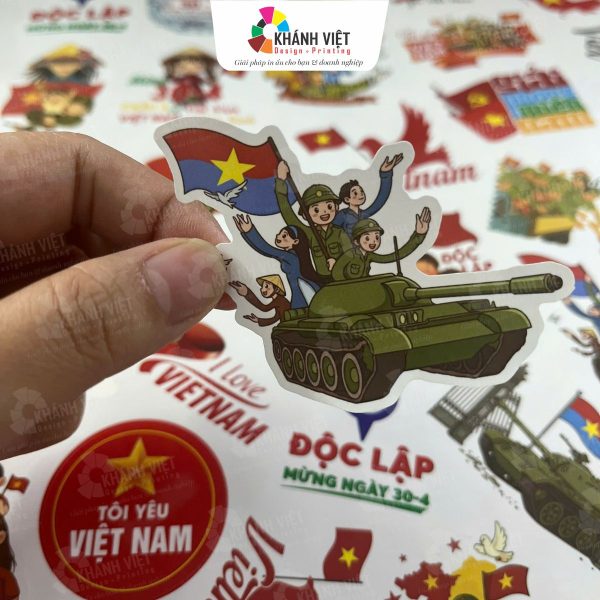 Sticker quốc khánh đẹp, ấn tượng - M01