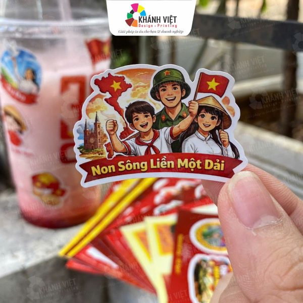 Sticker quốc khánh đẹp, ấn tượng - M012