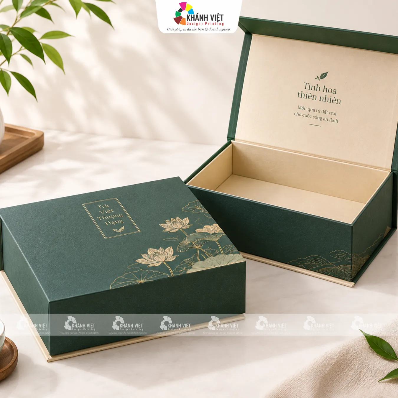 Carton lạnh làm hộp cứng quà tặng doanh nghiệp