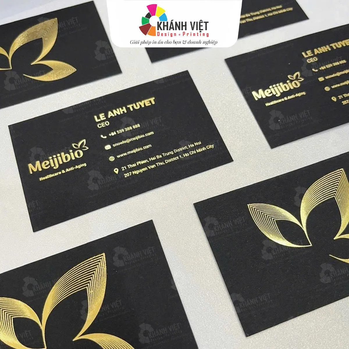 Kỹ thuật ép kim lên namecard