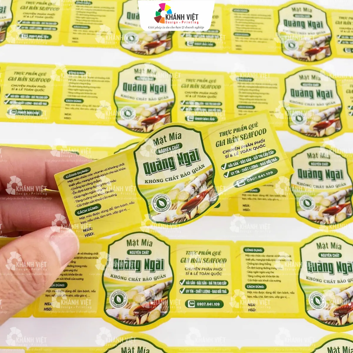 Xưởng in offset in tem nhãn decal