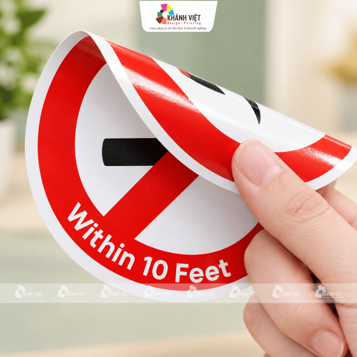 Decal 2 mặt dễ tháo gỡ
