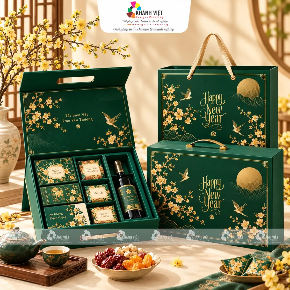In hộp quà tết nắp nam châm